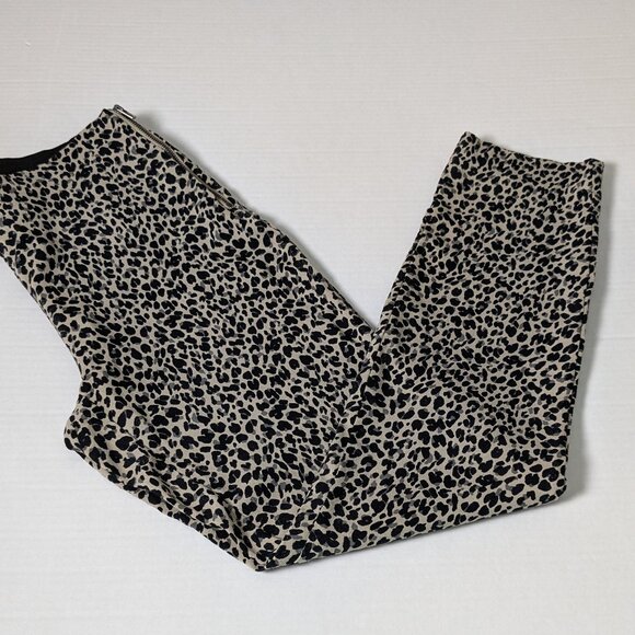 A NEW DAY Women's Straight Leg Pants Size 2 Animal Print - Picture 1 of 10